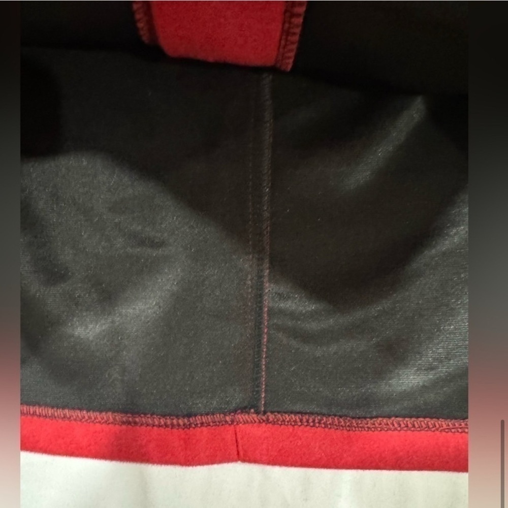 Red Faux Suede Mini Skirt Gold Button Front Y2K Preppy Festival Western Medium - Picture 4 of 4